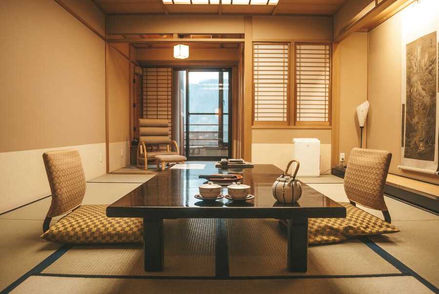 Traditional Japanese tatami room.
